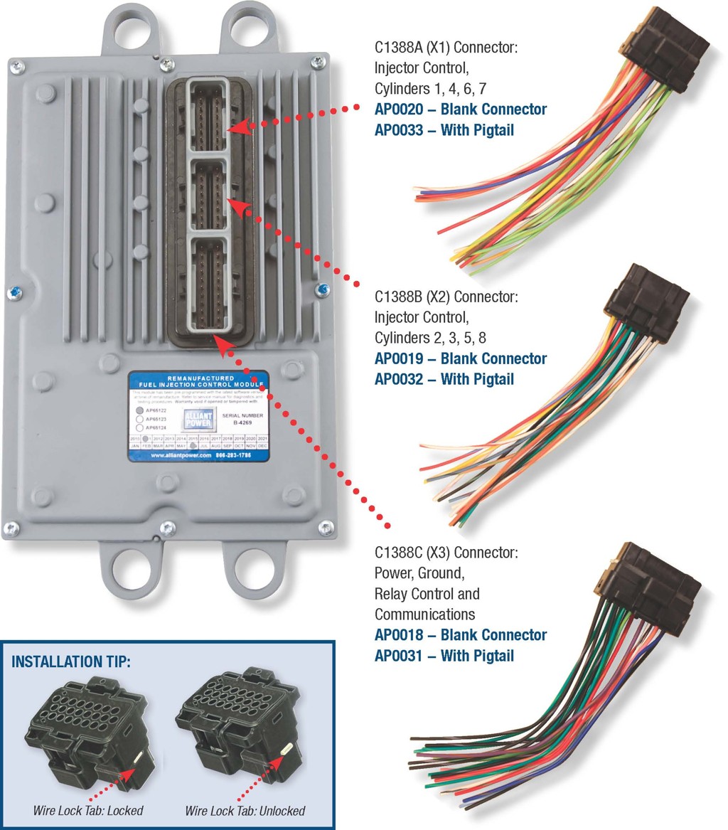 6.0 FICM connector location guide