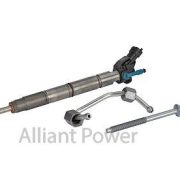 Alliant Power AP67002 injector kit with fuel line and hold down bolt. Fits 2015-2019 6.7 Powerstroke PU and 2017-2019 Cab & Chassis. Cylinder # 1, 2, 7 & 8
